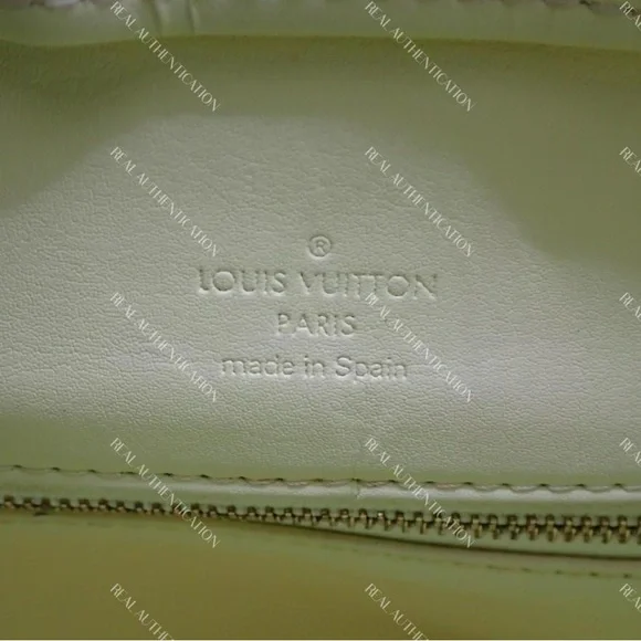 Louis Vuitton Monogram Vernis Yellow Houston Tote COA - Picture 15 of 16